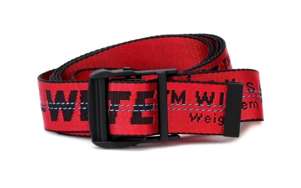 Off-White Red Industrial Belt